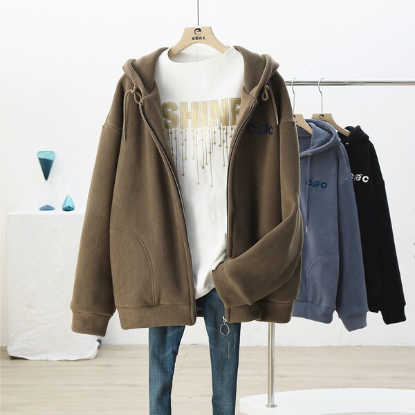 Γυναικείο φούτερ με κουκούλα και φερμουάρ