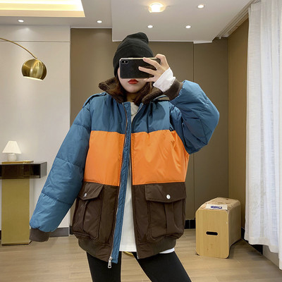 Γυναικείο χειμερινό μπουφάν με τσέπες για γυναίκες