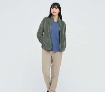 Καθημερινό μπουφάν με φερμουάρ και γιακά