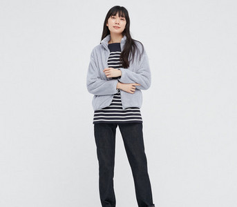 Καθημερινό μπουφάν με φερμουάρ και γιακά