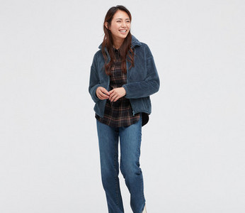 Καθημερινό μπουφάν με φερμουάρ και γιακά