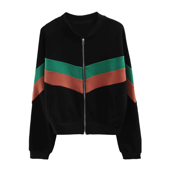 Hanorac de toamna cu fermoar model larg pentru femei