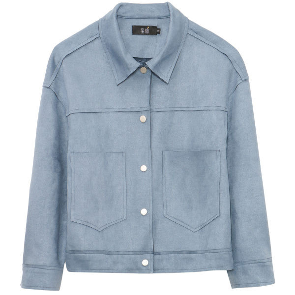 Geaca de dama cu buzunare si nasturi in doua culori