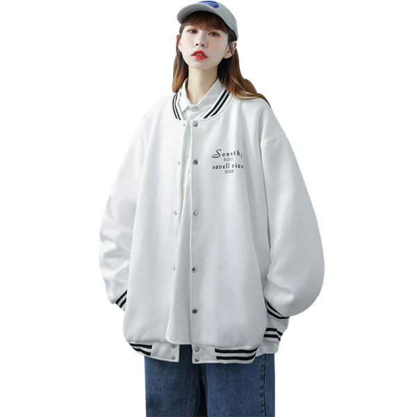 Φαρδύ μοντέλο μπουφάν άνοιξη-φθινόπωρο για γυναίκες τύπου μπέιζμπολ