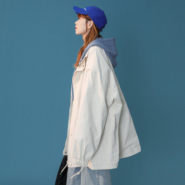 Jachetă de vânt de primăvară-toamnă pentru femei cu glugă