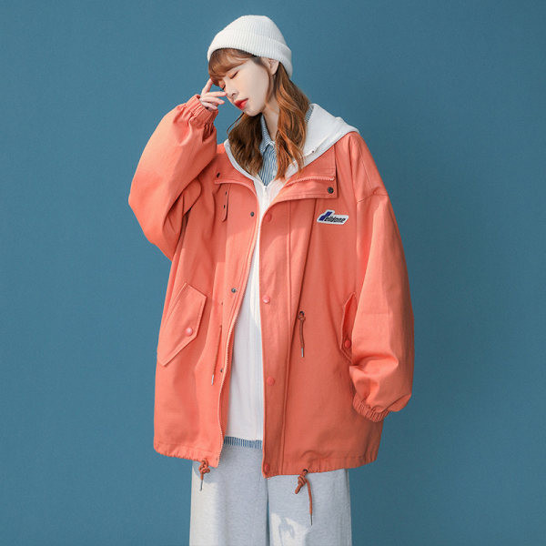 Jachetă de vânt de primăvară-toamnă pentru femei cu glugă