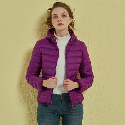 Γυναικείο μπουφάν νέου μοντέλου κατάλληλο για χειμώνα με φερμουάρ και κουκούλα