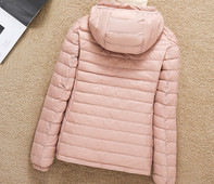 Γυναικείο μπουφάν με κουκούλα και φερμουάρ - διαφορετικά χρώματα