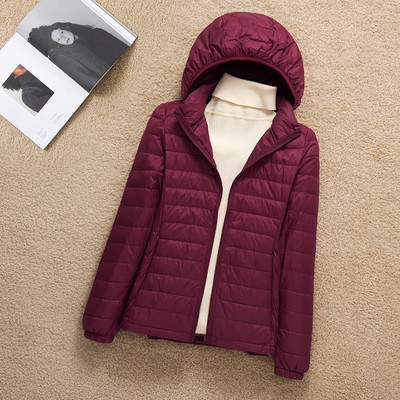 Γυναικείο μπουφάν με κουκούλα και φερμουάρ - διαφορετικά χρώματα