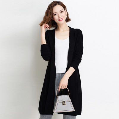 Μακρύ γυναικεία ζακέτα με κορδόνι στη μέση