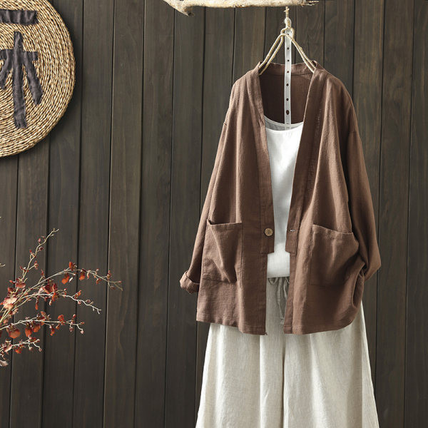 Γυναικείο πουκάμισο με τσέπη και μακριά μανίκια