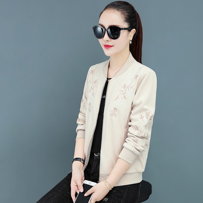 Γυναικείο φούτερ με χαμηλό γιακά και κέντημα