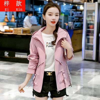 Γυναικείο μπουφάν για άνοιξη ή φθινόπωρο με κουκούλα