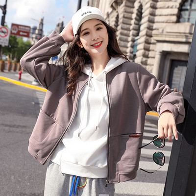 Φούτερ καθημερινό με τσέπες και φερμουάρ σε διάφορα χρώματα