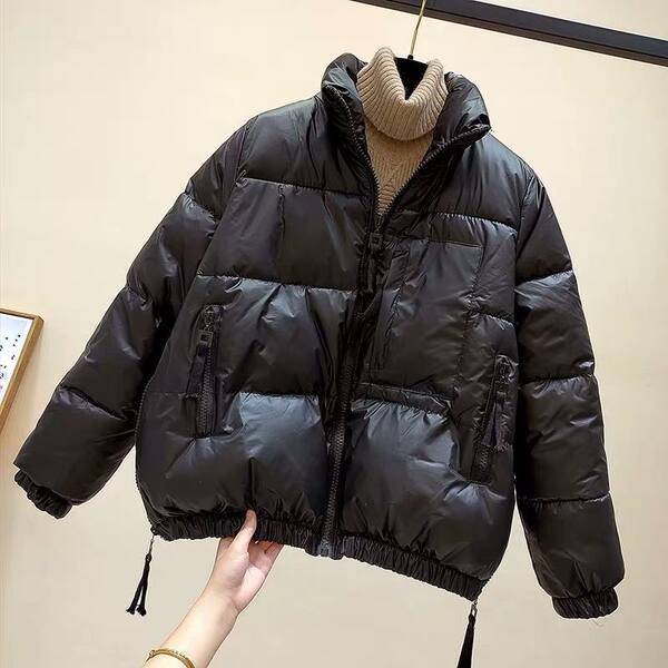 Geaca de iarna de dama cu fermoar si buzunare