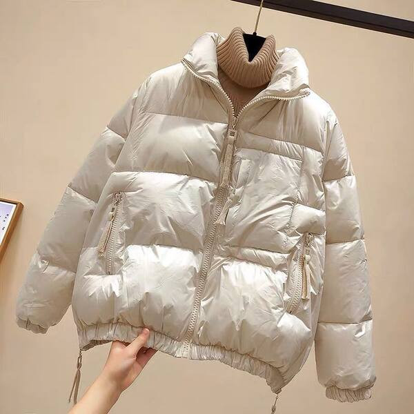 Geaca de iarna de dama cu fermoar si buzunare