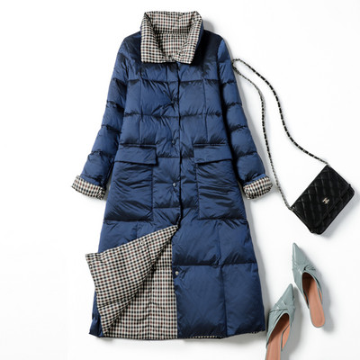 Νέο μοντέλο γυναικείο μακρύ μπουφάν με τσέπες