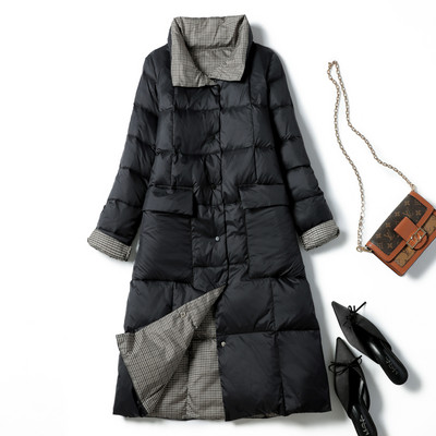 Νέο μοντέλο γυναικείο μακρύ μπουφάν με τσέπες