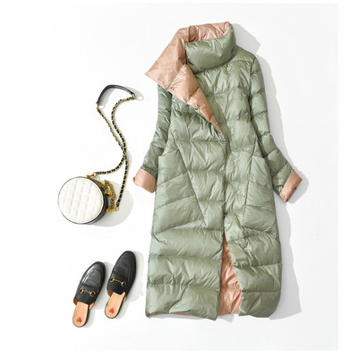 Νέο μοντέλο γυναικείο μακρύ μπουφάν με τσέπες