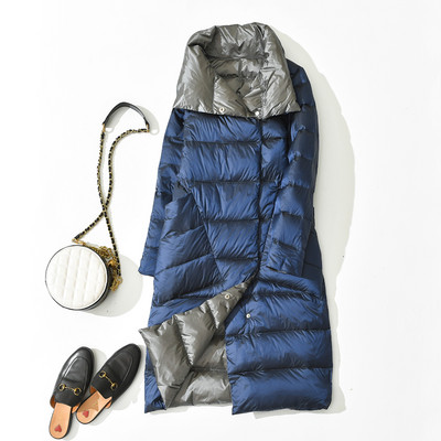 Νέο μοντέλο γυναικείο μακρύ μπουφάν με τσέπες