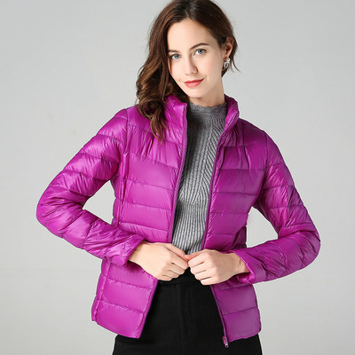 Geaca casual dama cu fermoar si guler inalt