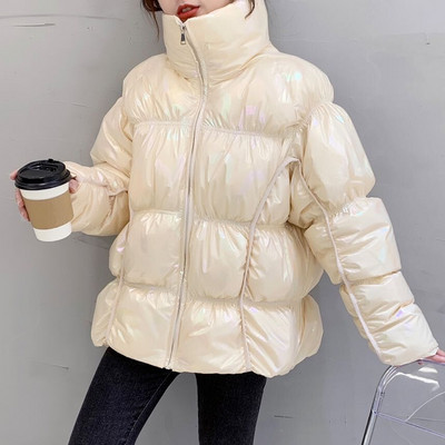 Γυναικείο χειμερινό μπουφάν με ψηλό γιακά, δωρεάν μοντέλο