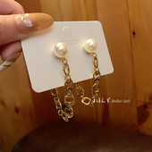 Γυναικεία μακριά σκουλαρίκια με πέτρα