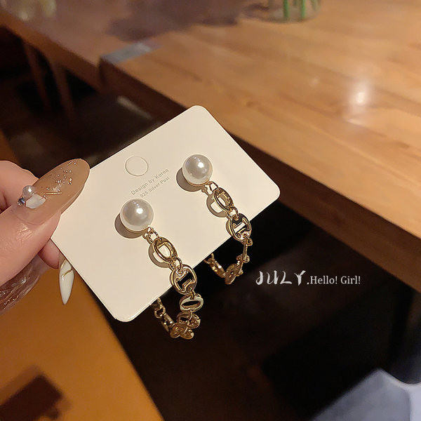 Γυναικεία μακριά σκουλαρίκια με πέτρα