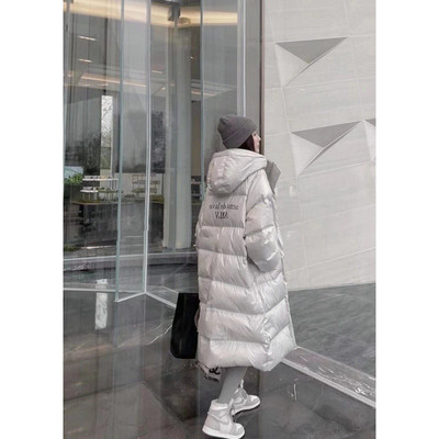 Γυναικείο μακρύ χειμωνιάτικο μπουφάν με κουκούλα σε τέσσερα χρώματα