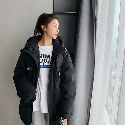 Γυναικείο χειμερινό μπουφάν με φερμουάρ και κουμπιά - τέσσερα χρώματα