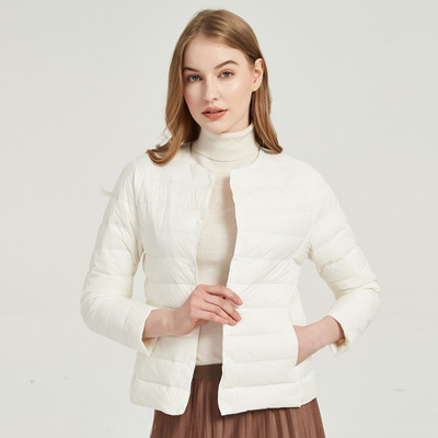 Γυναικείο καπιτονέ μπουφάν με κουμπιά - διάφορα  χρώματα