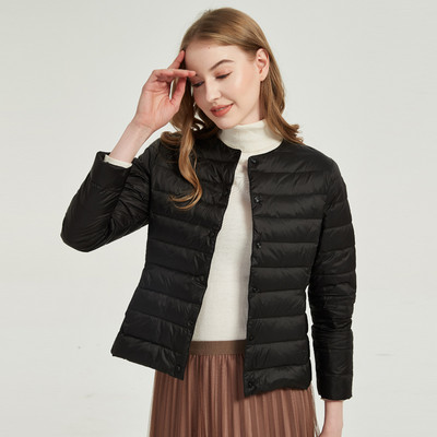 Γυναικείο καπιτονέ μπουφάν με κουμπιά - διάφορα  χρώματα