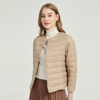 Γυναικείο καπιτονέ μπουφάν με κουμπιά - διάφορα  χρώματα