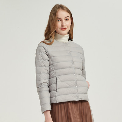 Γυναικείο καπιτονέ μπουφάν με κουμπιά - διάφορα  χρώματα