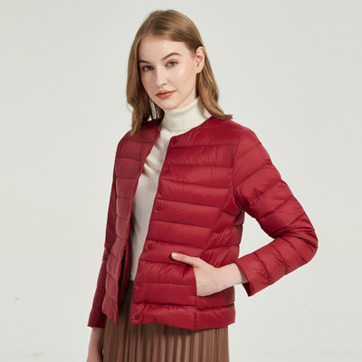 Γυναικείο καπιτονέ μπουφάν με κουμπιά - διάφορα  χρώματα