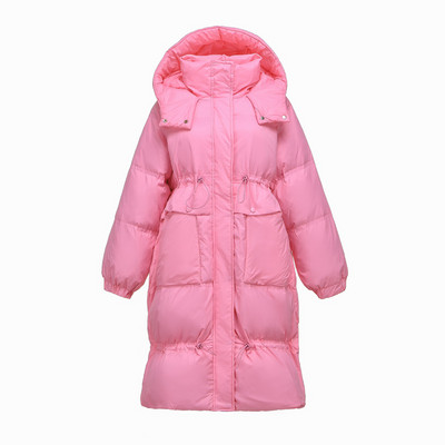 Νέο μοντέλο γυναικείο χειμερινό μπουφάν με κορδόνια μέσης και κουκούλα