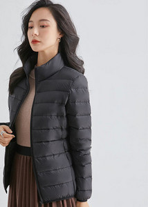 Γυναικείο casual μπουφάν με φερμουάρ και γιακά