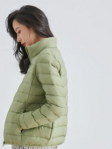 Γυναικείο casual μπουφάν με φερμουάρ και γιακά