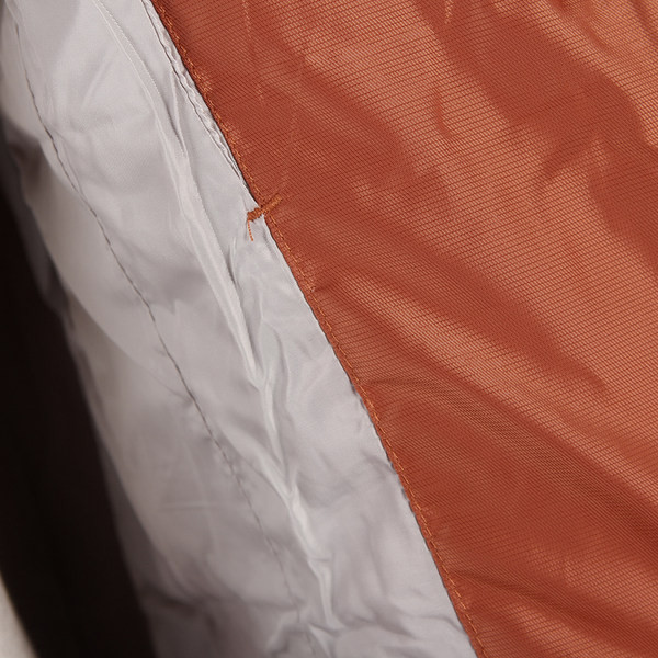 Geaca lunga de dama cu guler inalt de culoare maro