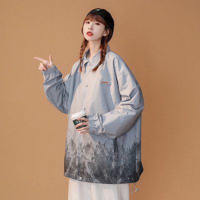 Αντιανεμικό τύπου μπουφάν άνοιξης -φθινοπώρου - φαρδύ μοντέλο