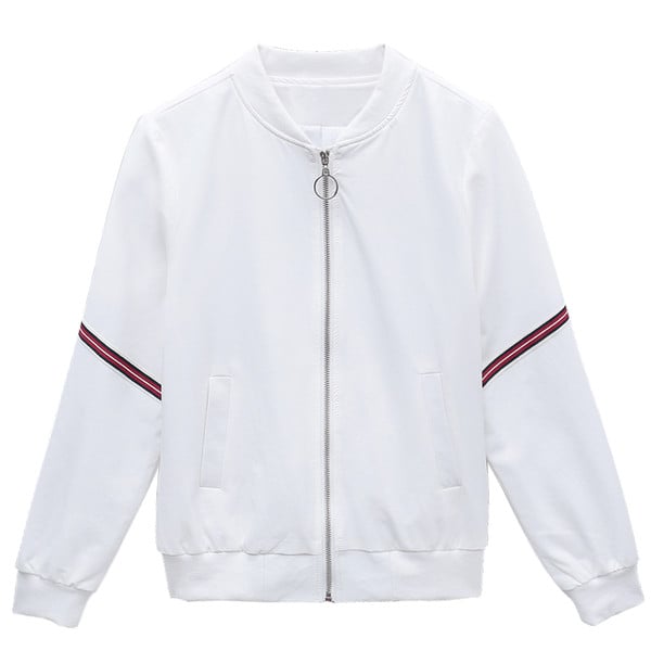 Γυναικείο μπουφάν με μακριά μανίκια και κέντημα