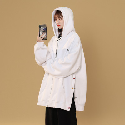 Γυναικείο φούτερ με κουκούλα και κορδόνια