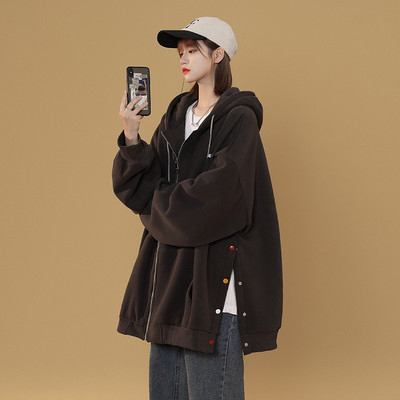 Γυναικείο φούτερ με κουκούλα και κορδόνια