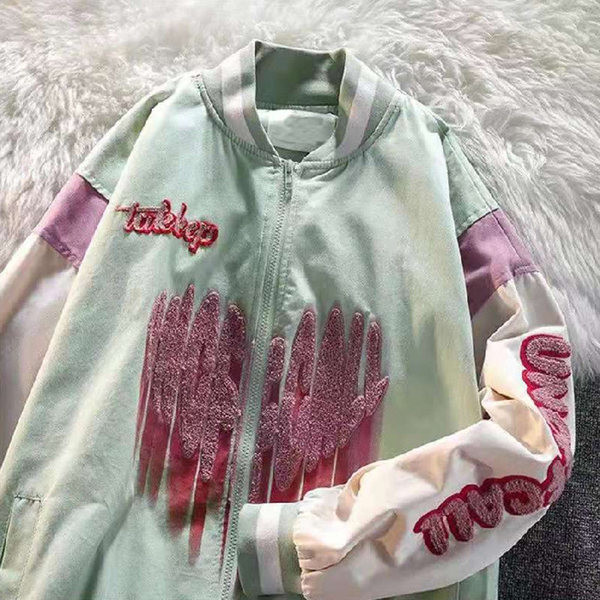 Γυναικείο φούτερ με κέντημα και φερμουάρ