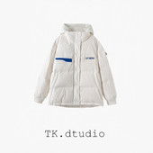 Geaca de iarna de dama cu lungime medie de culoare alba