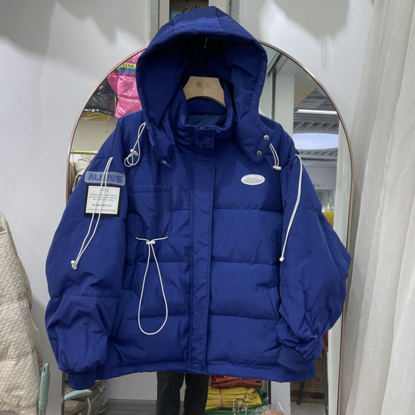 Geaca casual dama cu sireturi si gluga cu inscriptii