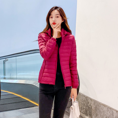 Γυναικείο casual μπουφάν με αποσπώμενη κουκούλα