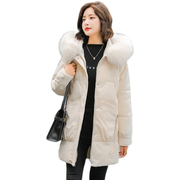 Γυναικείο χειμερινό μπουφάν μεσαίου μήκους 