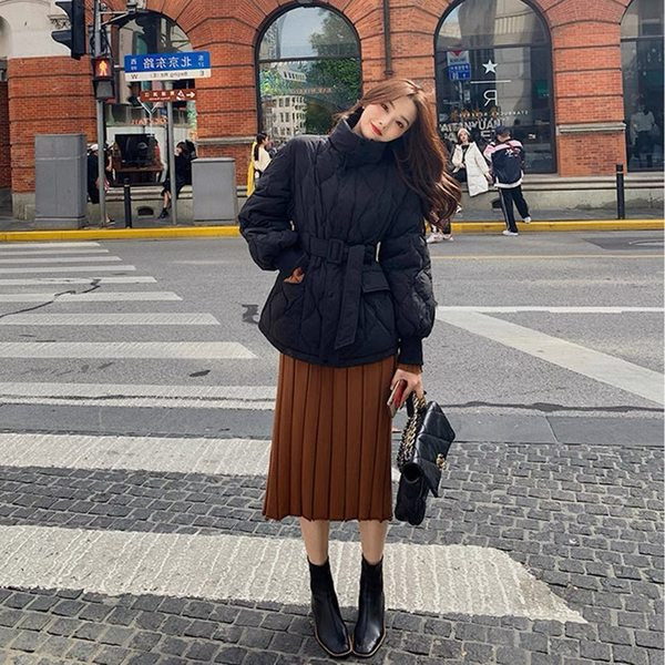 Geaca eleganta de dama cu vesta si guler inalt