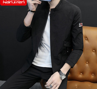 Μοντέρνο ανδρικό μπουφάν με χαμηλό γιακά - πολλά μοντέλα